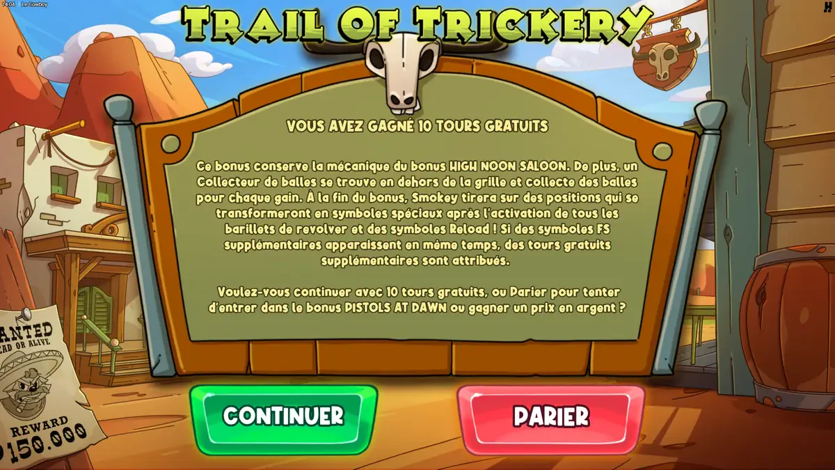 trail of trickery sur le cowboy