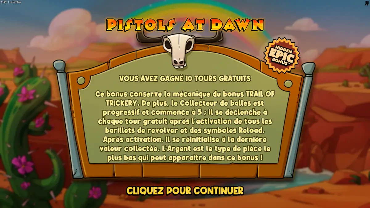 pistols at dawn sur le cowboy