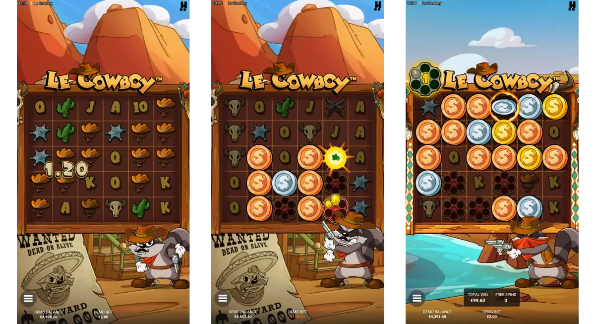 le cowboy sur mobile