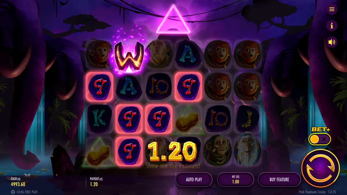 gains sur pink elephants trinity