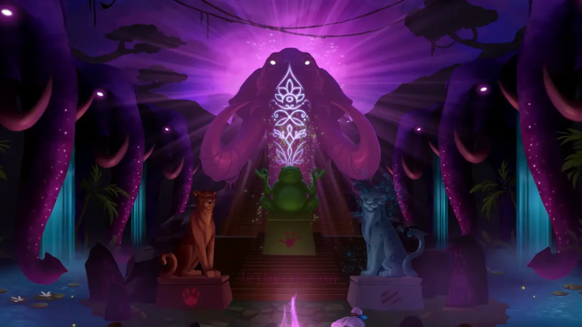 graphismes de pink elephants trinity