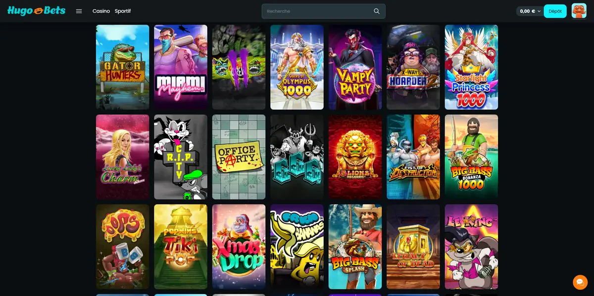 machines à sous hugobets