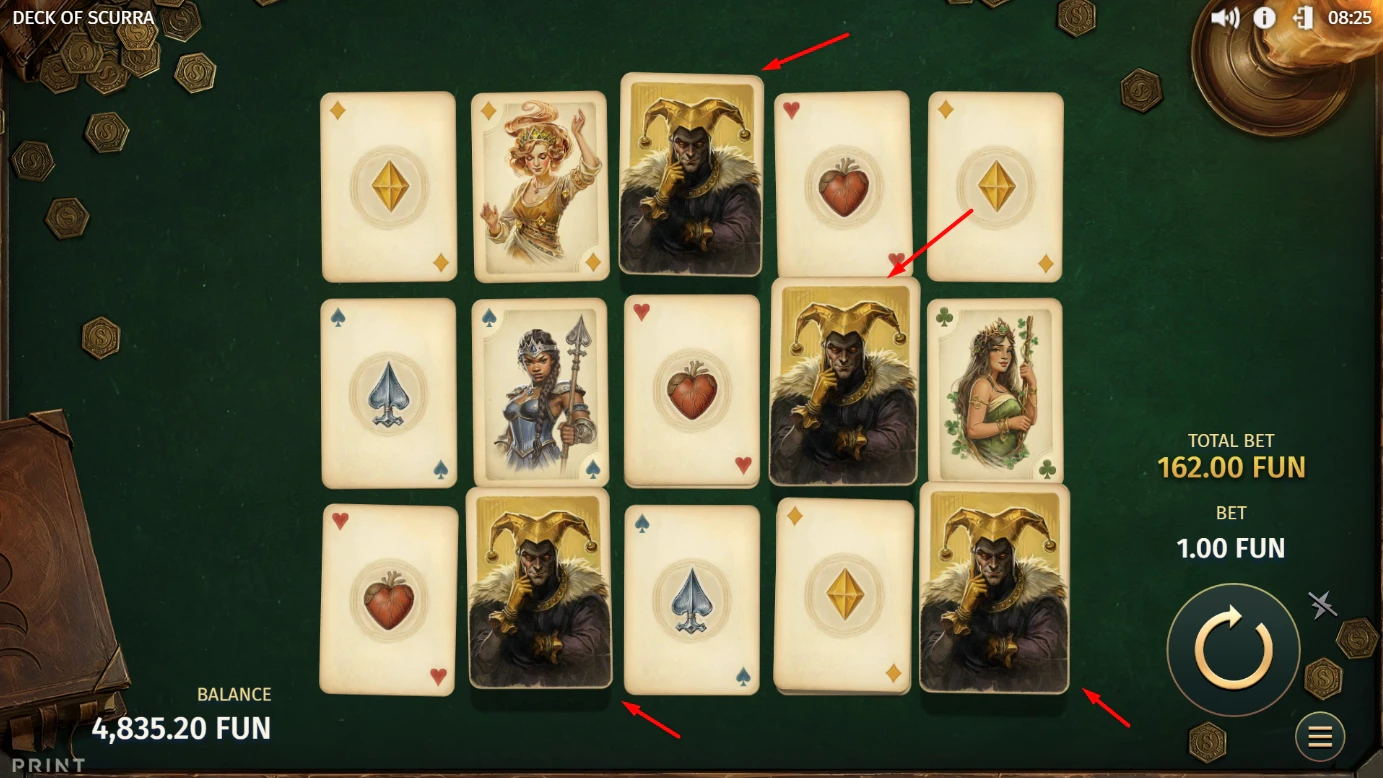 Deck of Scurra Feature Symbols