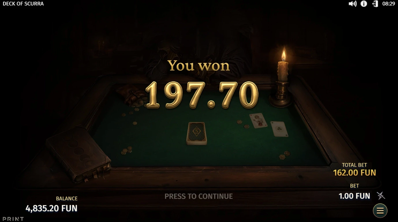 Deck of Scurra Big Payout