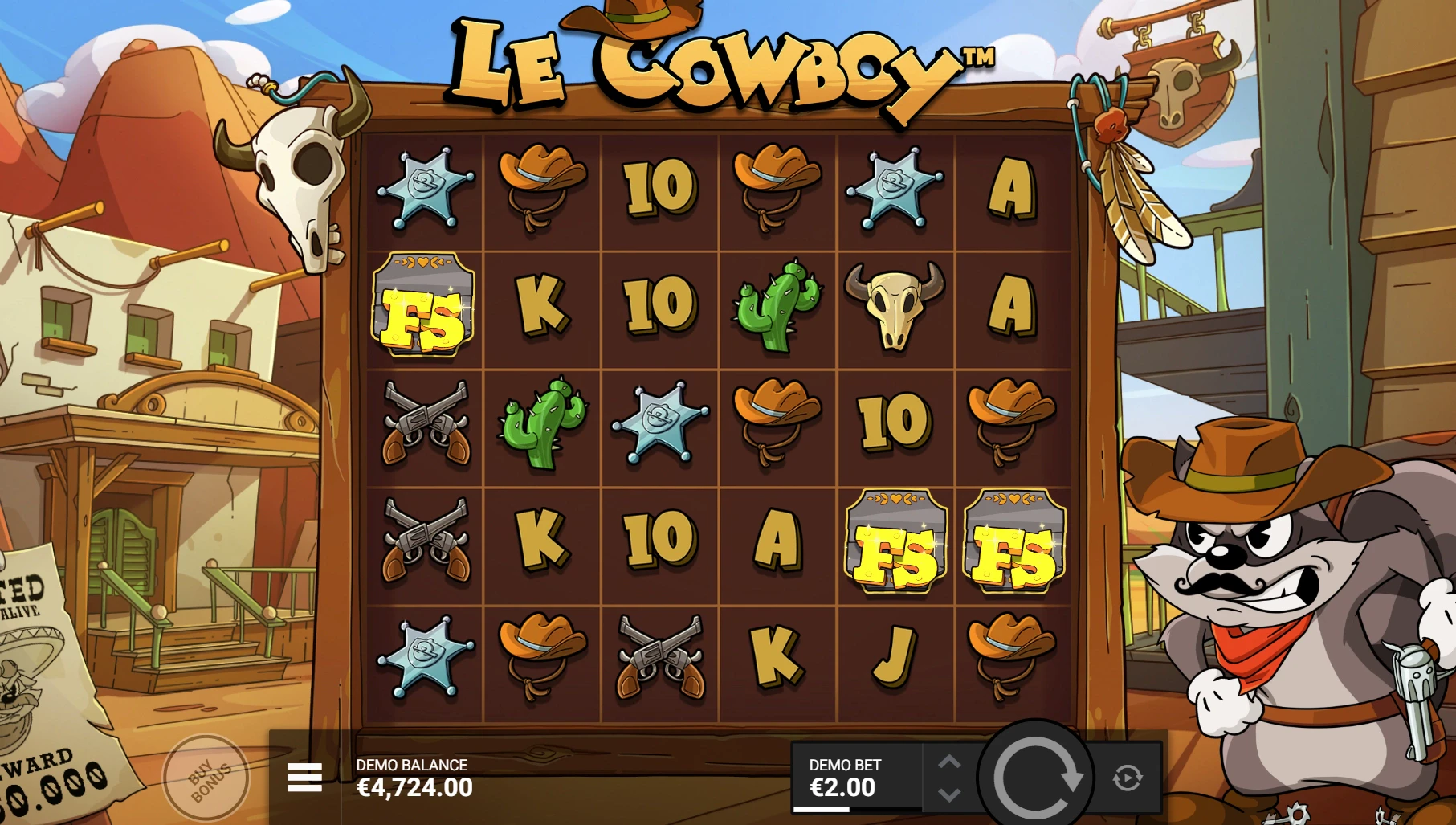 Le Cowboy Feature Symbols