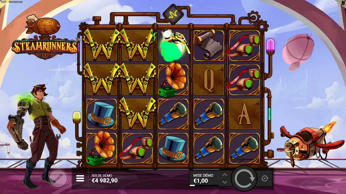 bonbonne verte sur steamrunners