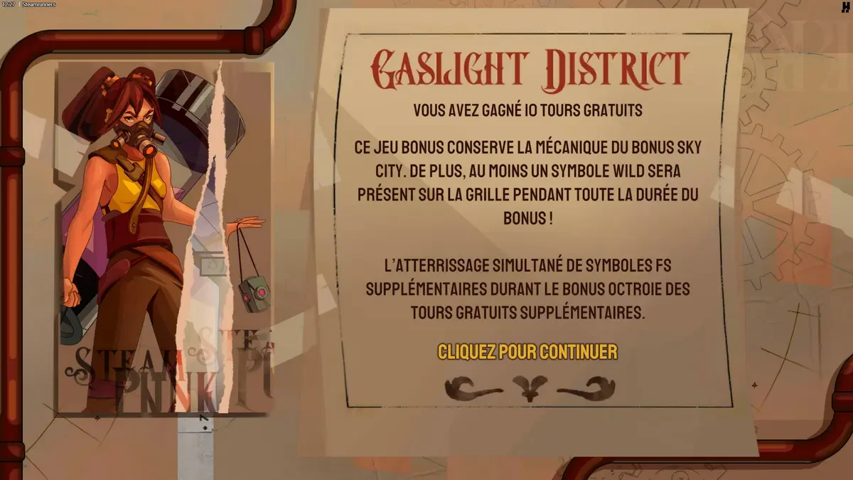 accès au bonus gaslight district sur steamrunners