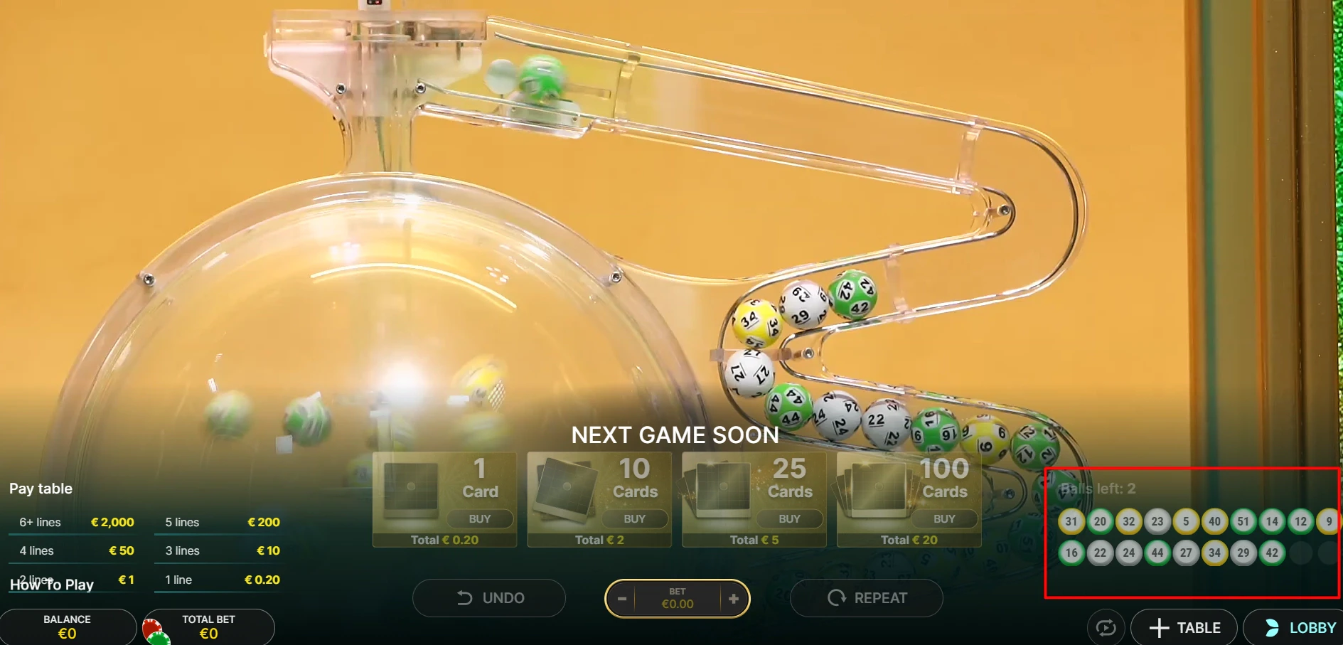 Mega Ball by Evolution Gaming