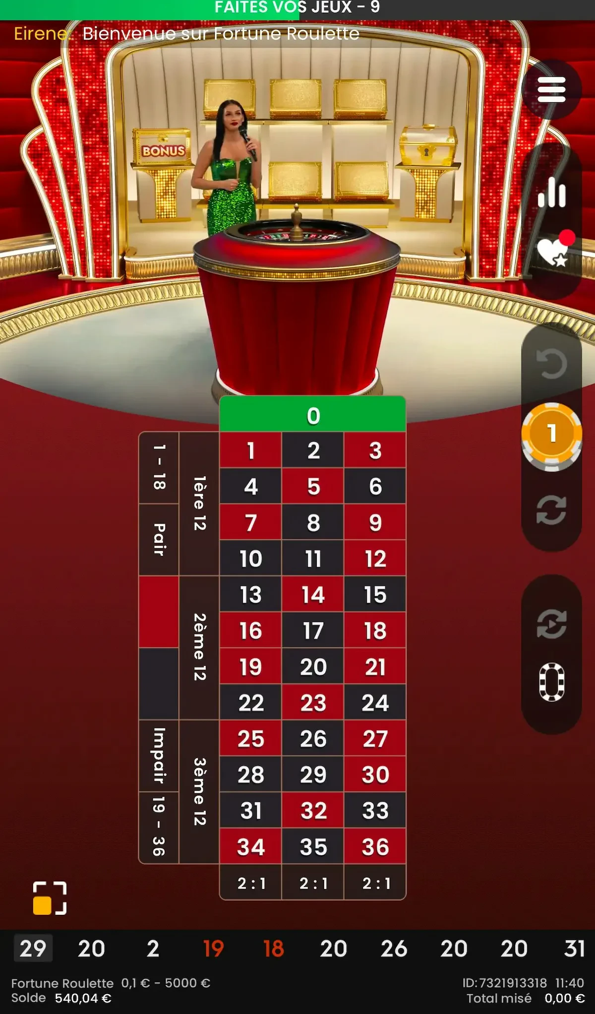 fortune roulette mobile