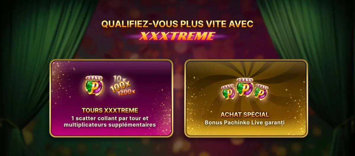achat de bonus crazy pachinko