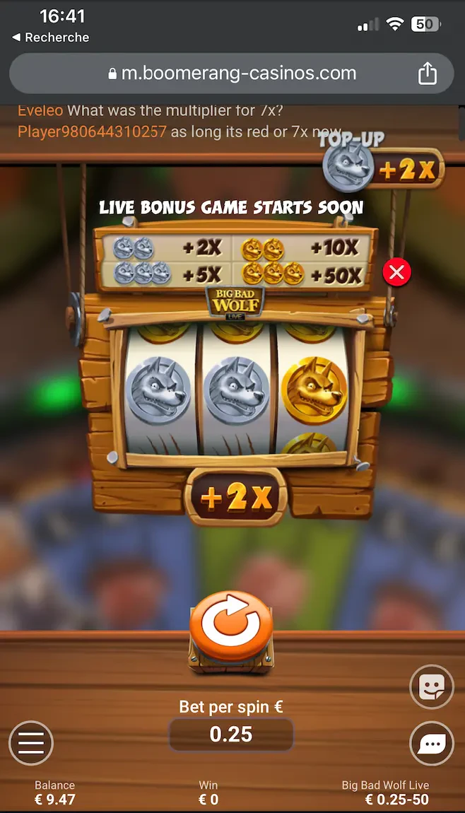 Big Bad Wolf Live top up mobile