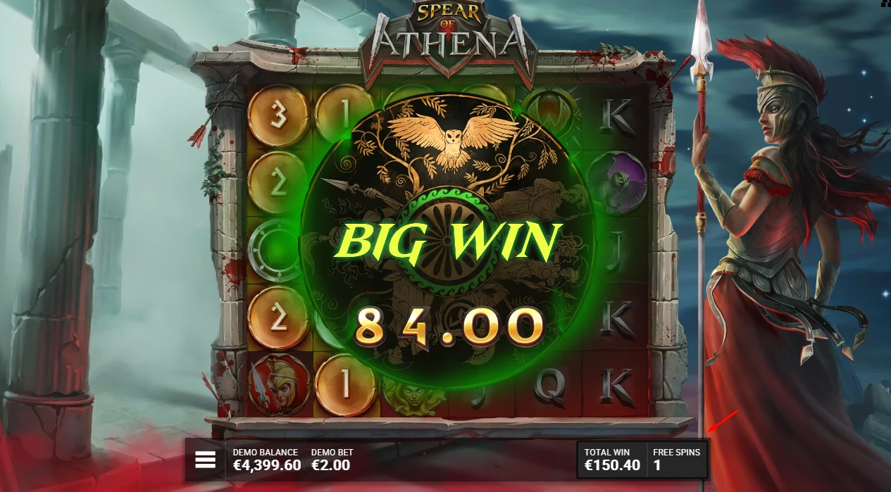 Spear of Athena Big Win