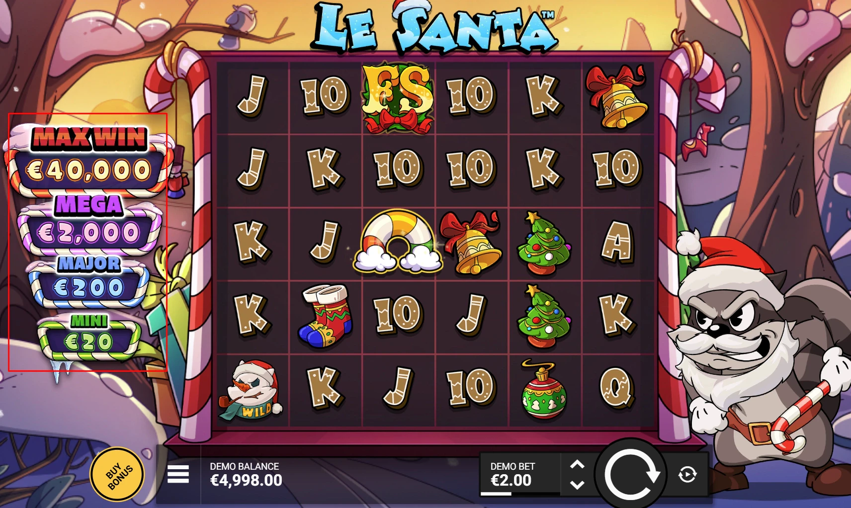 Le Santa Progressive Jackpots