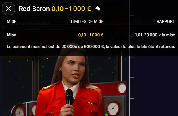 mises sur red baron live