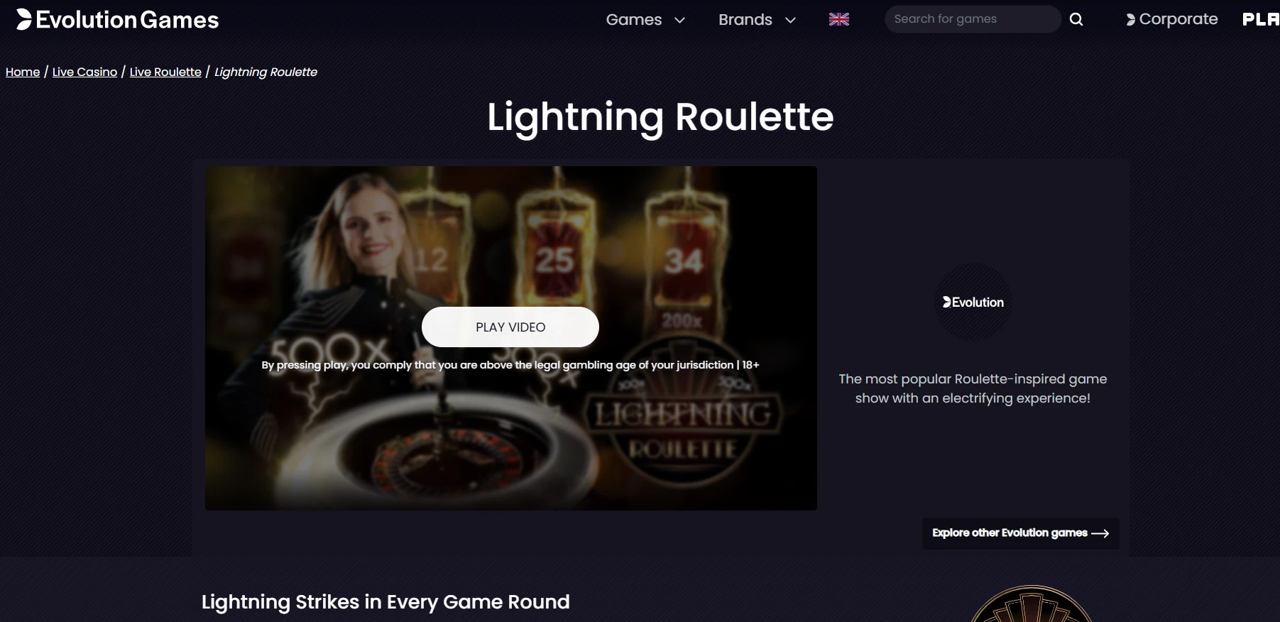 Lightning Roulette