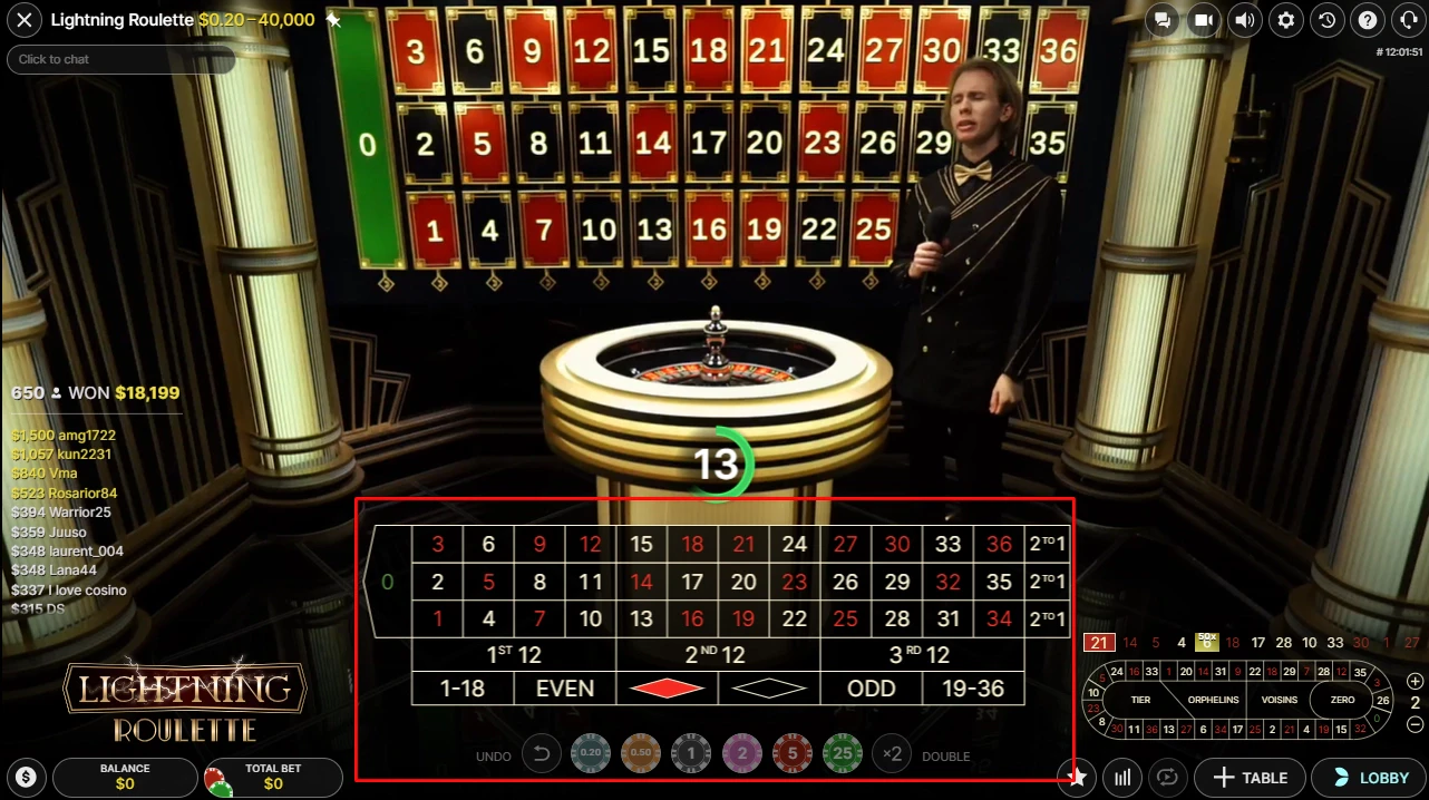 Lightning Roulette Game Mechanics