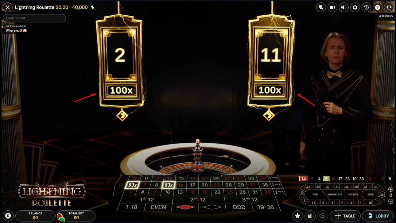 Lightning Roulette Bonus