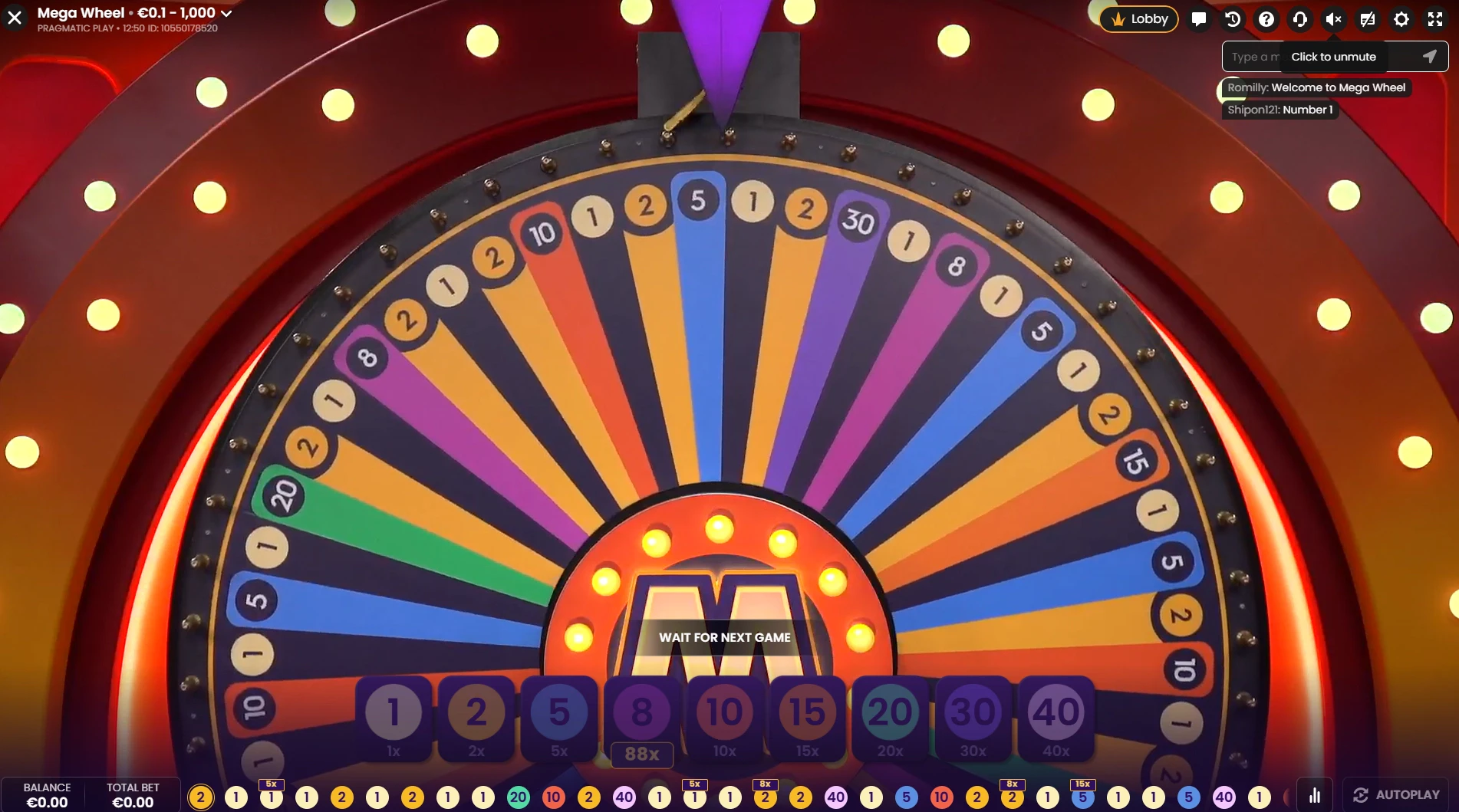 Mega Wheel by Pragmatic Play Live 