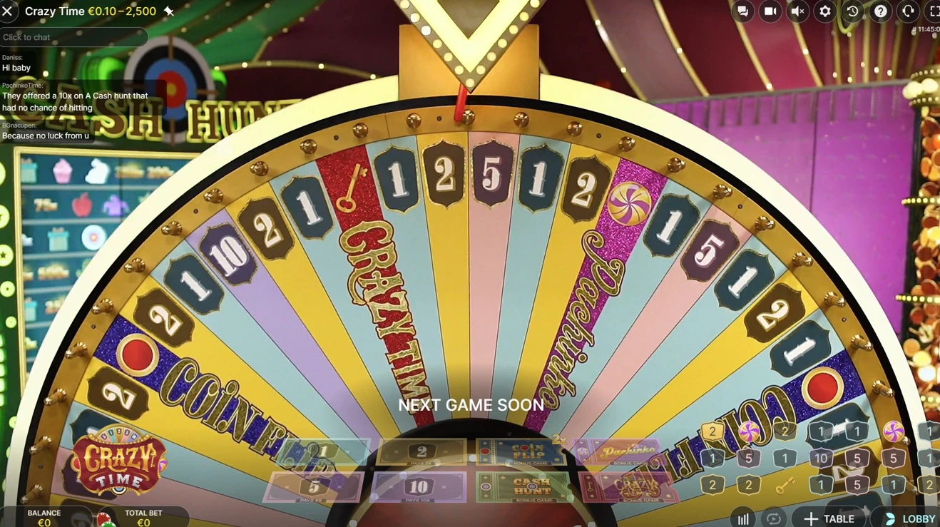 Crazy Time Theme and Design