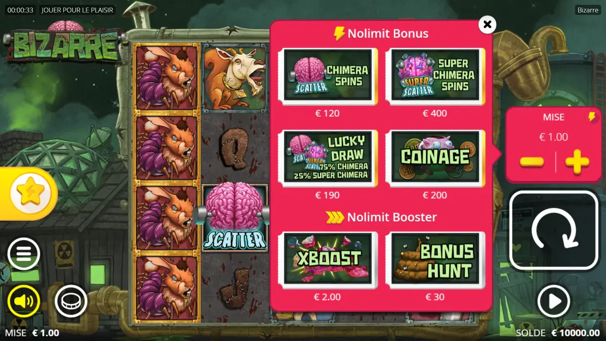 bonus et boost buy de bizarre