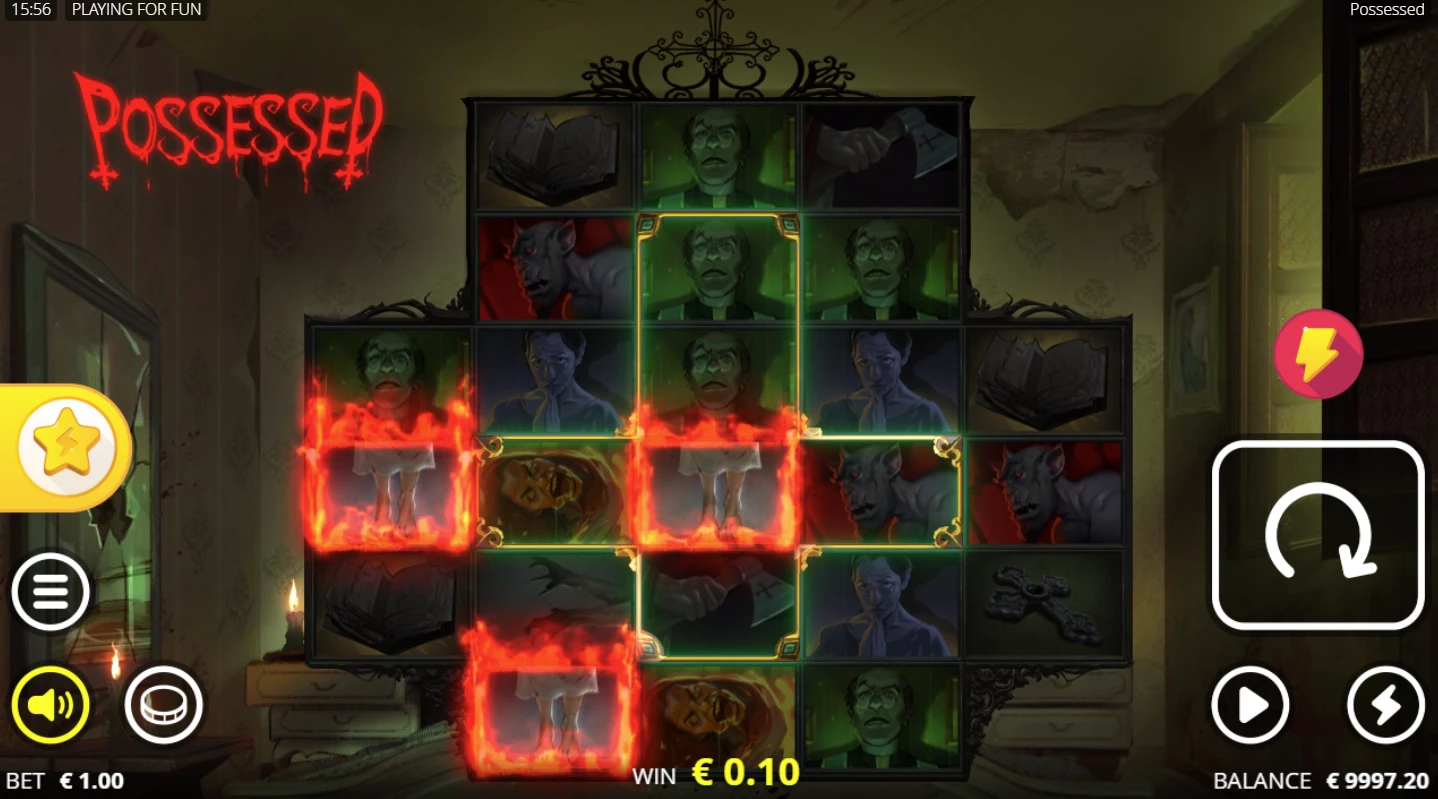 Overview of the theme, design, and graphics in the Possessed slot machine