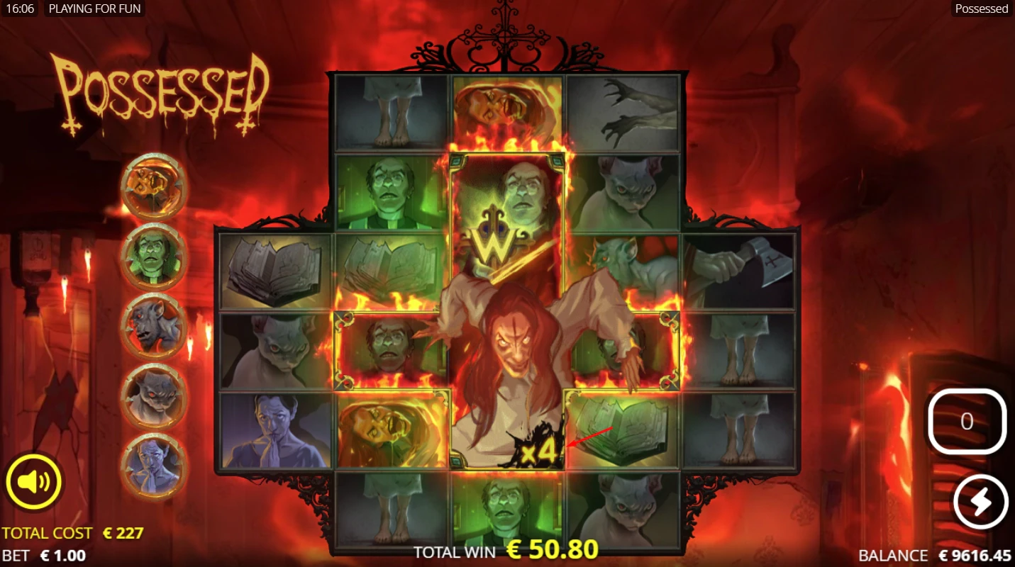 Play for real money and trigger the special features in Nolimit's Possessed