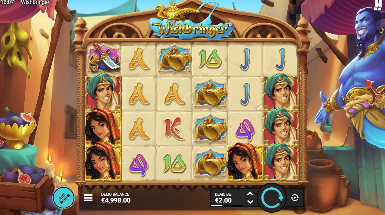 Discover the Wishbringer slot machine by software developer Hacksaw Gaming