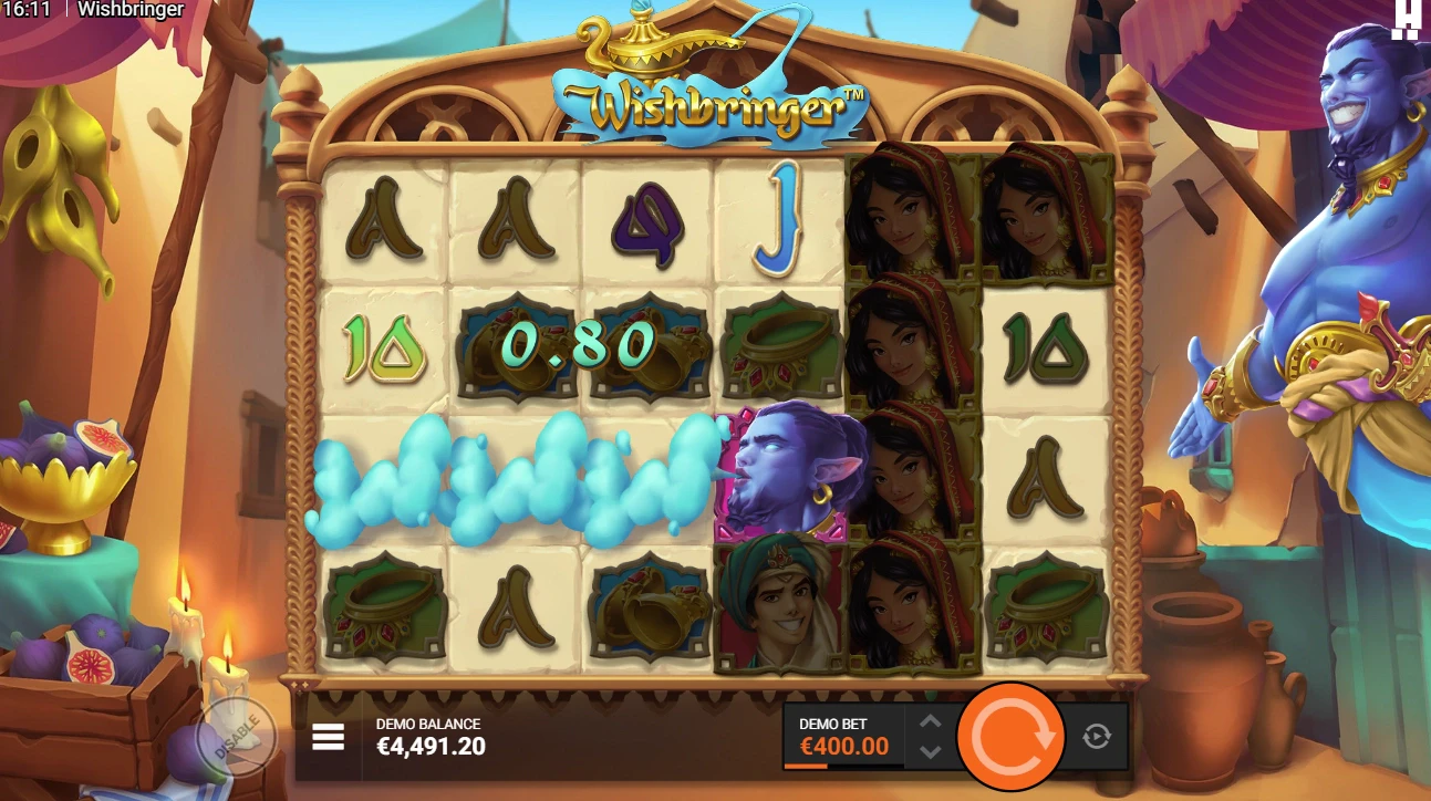 The Wild Blue Cloud Symbols in the Wishbringer slot machine