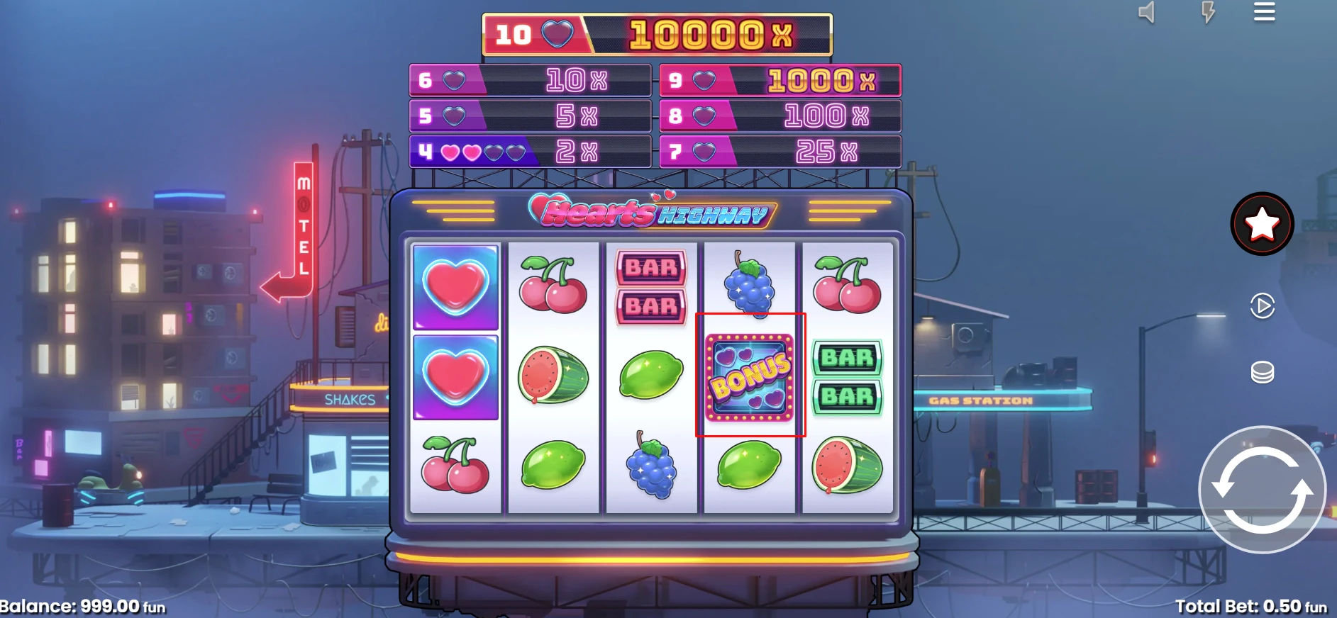 Theme and Graphics in the Hearts Highway slot by Push Gaming