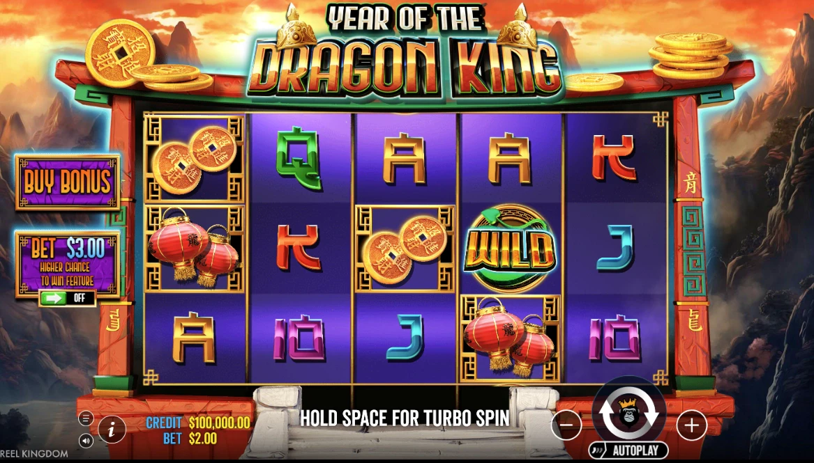 Grid Layout in Year of the Dragon King by Pragmatic Play