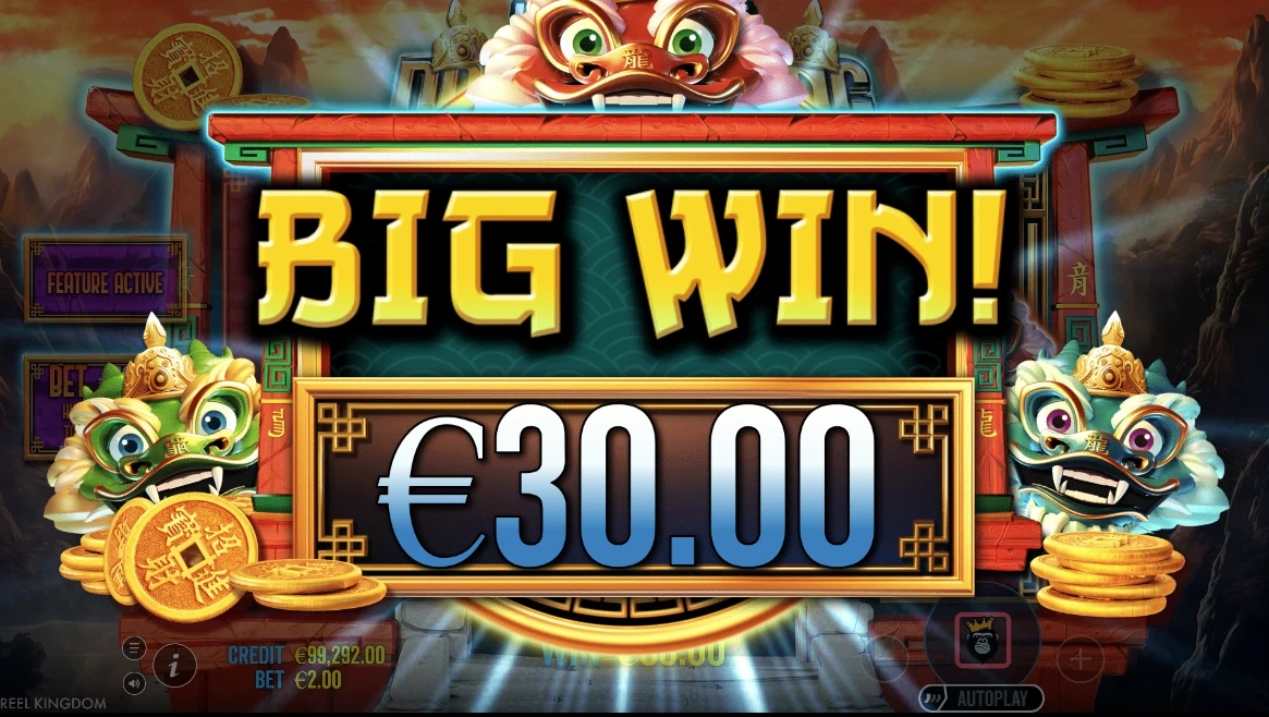Big Win in Year of the Dragon King by Pragmatic Play