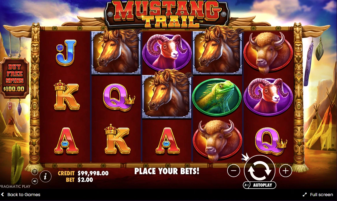 Basic Information in the Mustang Trail slot by Pragmatic Play