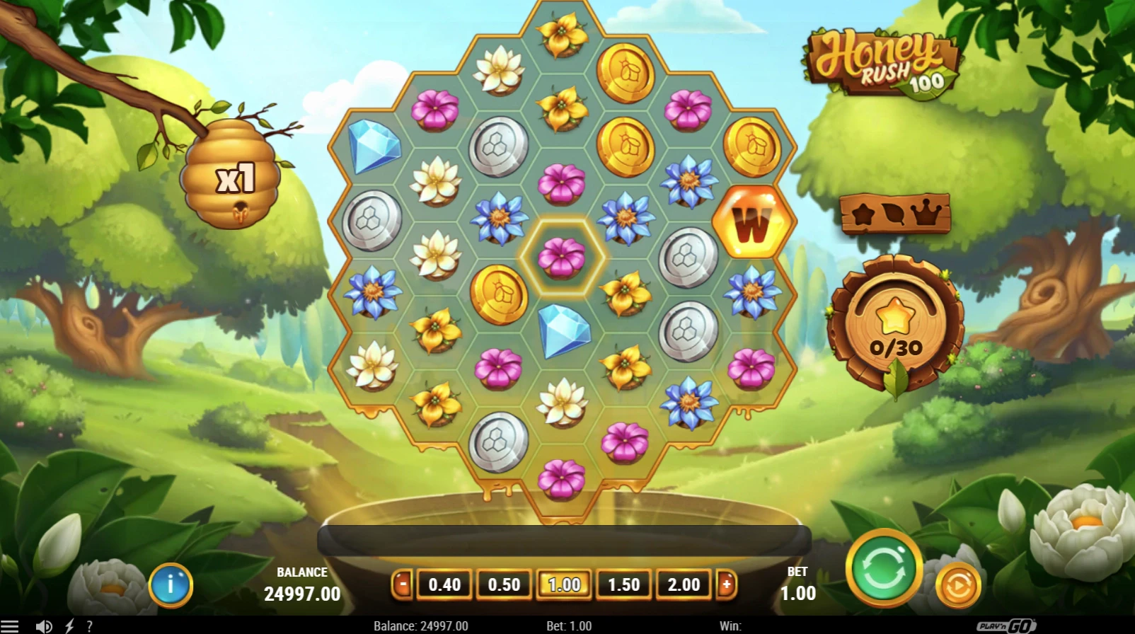 Theme and Graphics in the Honey Rush 100 slot by Play'n GO