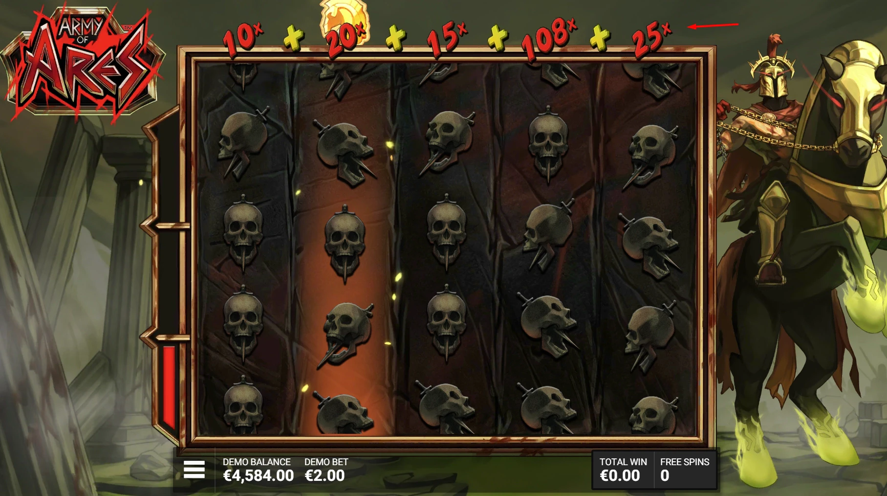 The game mechanics in Army of Ares by Hacksaw Gaming